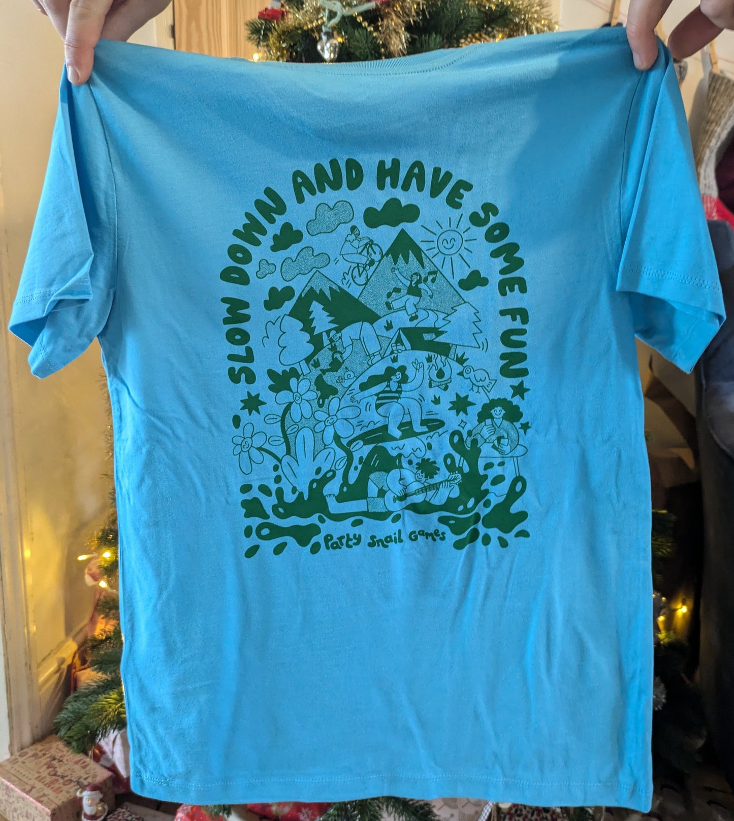 Slow Down and Have Some Fun T-Shirt (Kids) - Unisex, 100% Organic Cotton.