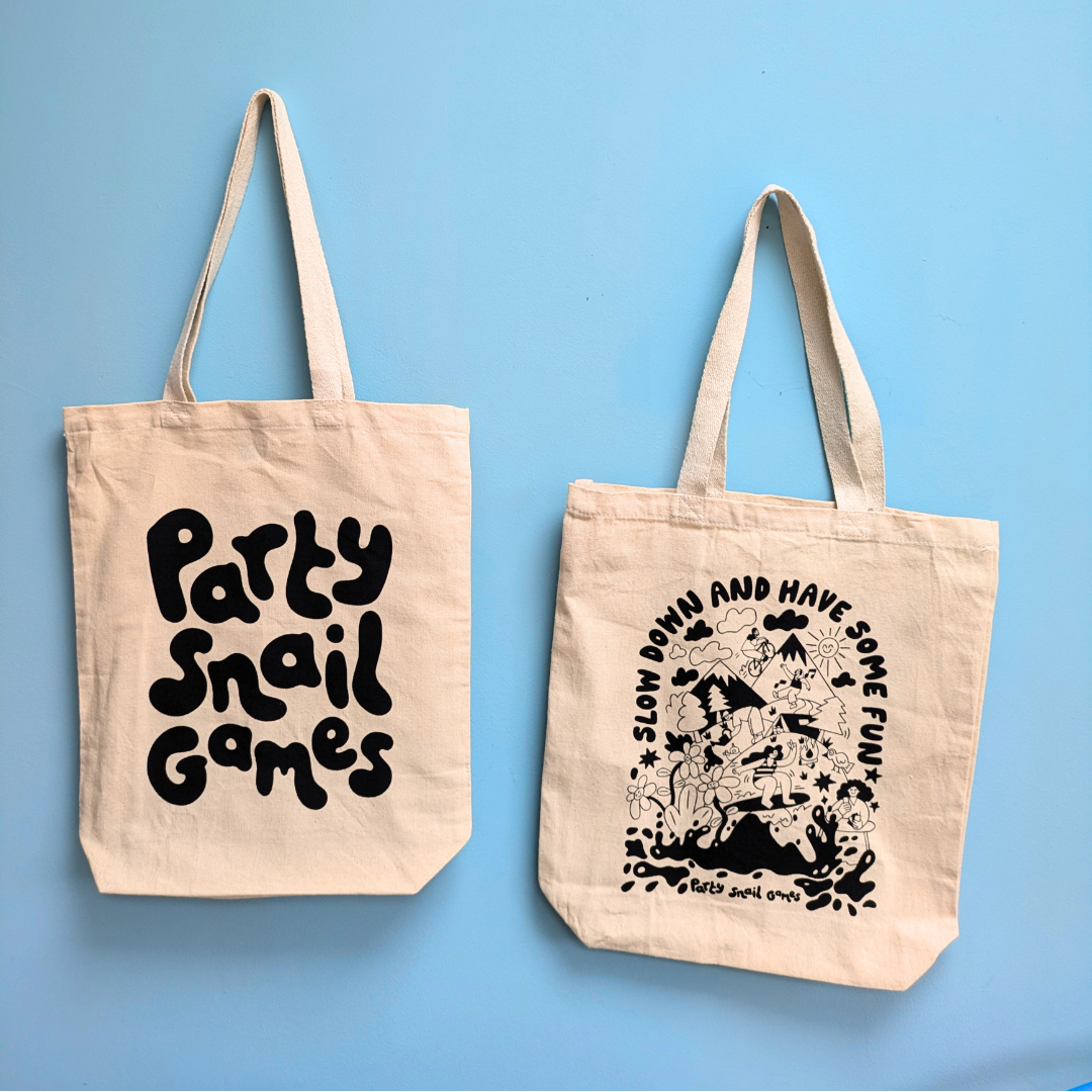 'Slow Down and Have Some Fun' Premium Eco Tote Bag - 100% Organic Cotton and Fairtrade certified.